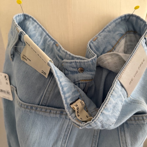 Free People Sky Blue Flare Jeans - Picture 4 of 6